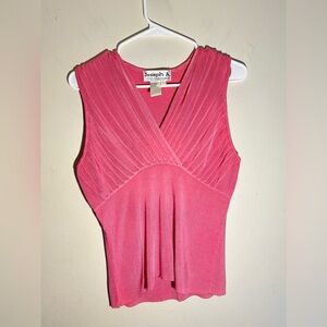 Vintage Y2K Baby Doll Top Size Large Petal Pink Sleeveless Whimsy Feminine